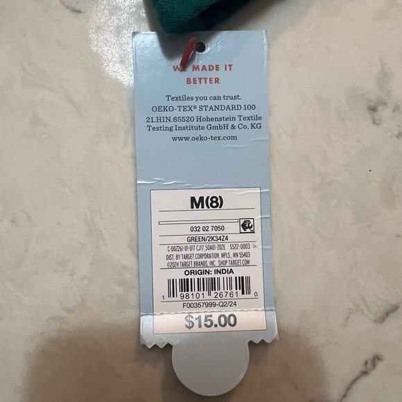 Cat & Jack Green Floral Kids Blouse Sz M - Picture 5 of 6